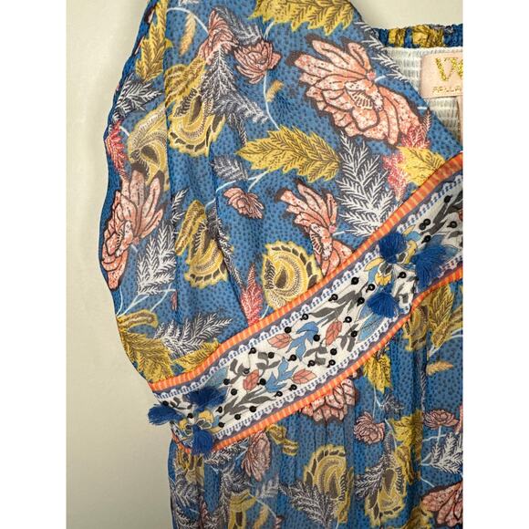 Anthropologie Verb by Pallavi Singhee Vineyard Tiered Maxi Dress Womens Size 4 - Picture 4 of 11